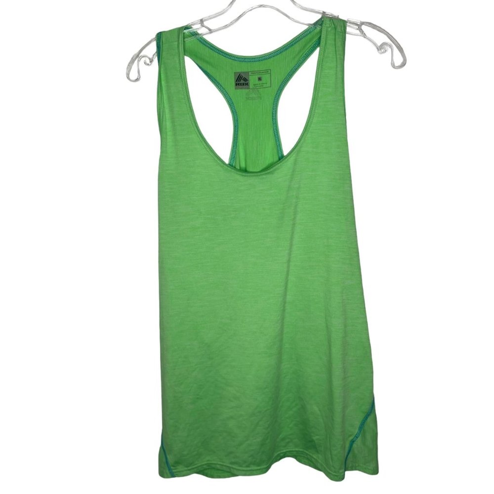 RBX Men's Shirt Size XL Lime Green Sleeveless Scoop Neckline Pullover Tank Top